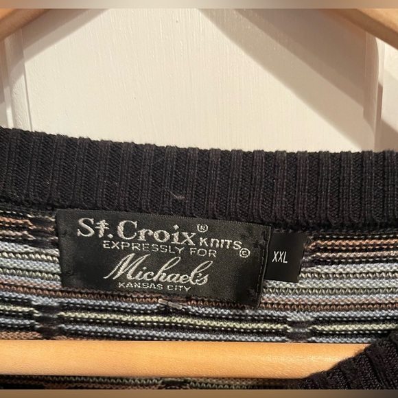 St. Croix Knits Vintage Men’s Striped (Coogie Style) Sweater XXL - Picture 2 of 4
